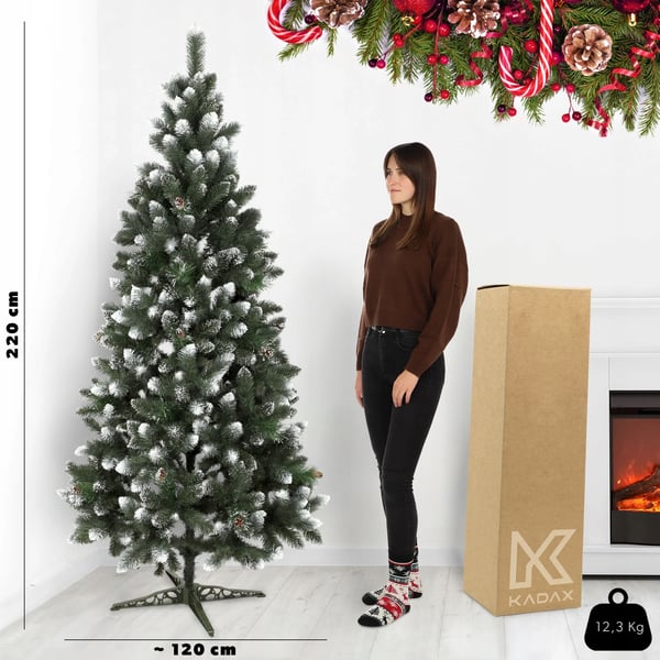 Kunstigt juletræ - Juletræ - Plastjuletræ - Realistisk Udseende - CE-godkendt - Uden Belysning - Ikke-elektrisk