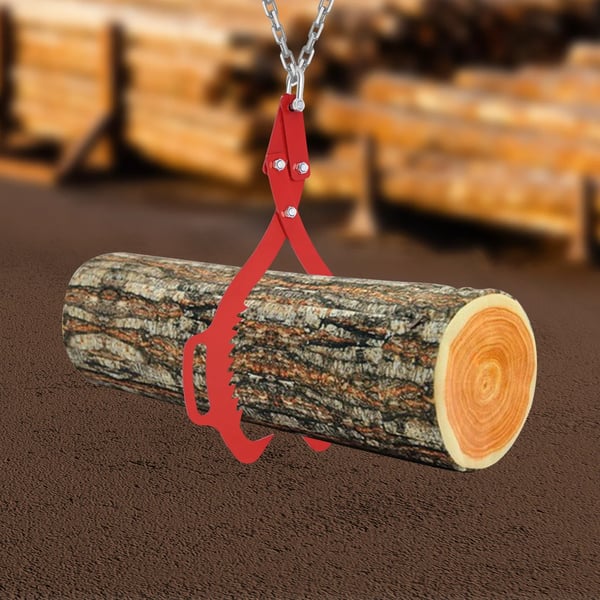 Tukkipihdit - Metsäkoukku kahvalla - 1000 kg kantavuus - 63,5 cm - Muovi - Punainen