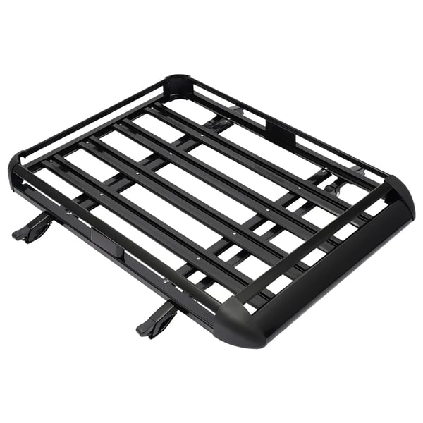 Kattoteline SUV:lle - Yleismalli - Alumiini, Kaksikerroksinen - 127 x 97 cm - Kantavuus 68 kg - Saumaton liitos - Musta