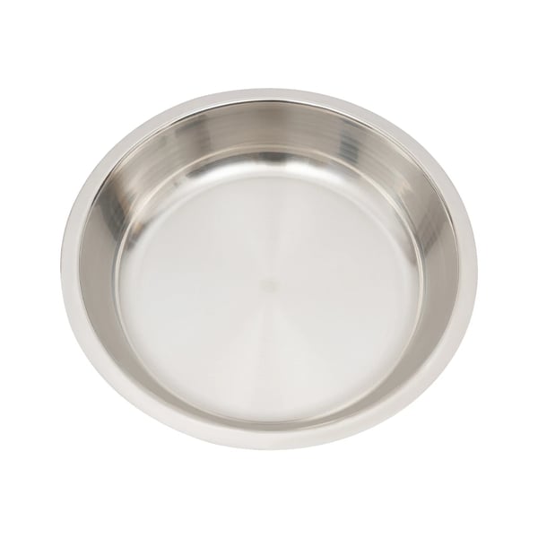Buffetvarmer - Rund Chafing Dish 5 l - Rustfrit Stål - Madvarmer - Med Låg - Sølv