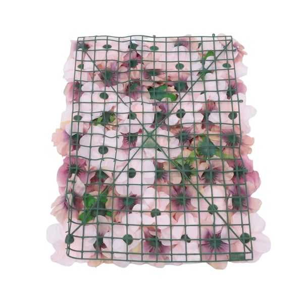 Blomservæg - Paneler med kunstige roser - Sæt med 6 - 40×60 cm - Silke - Indendørs - Indflytterfest - Lyserød