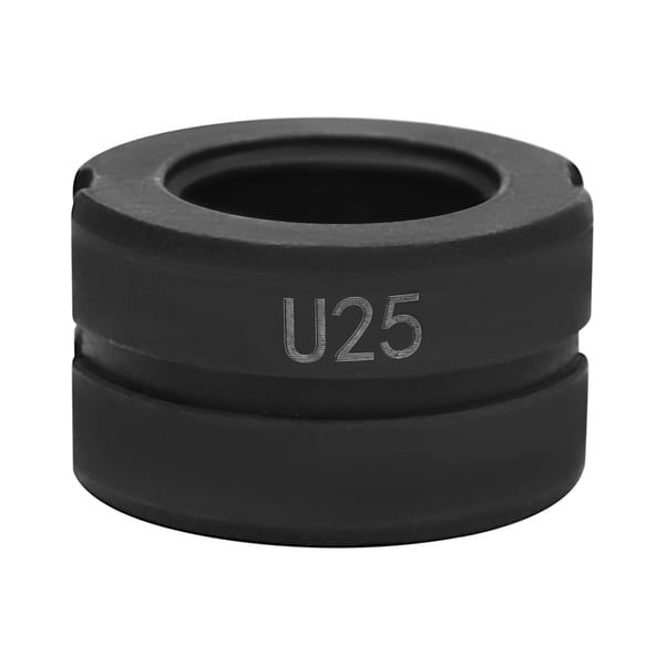 Putkipuristusleuat - U-tyyppi - Sarja 16/20/25/32 mm - PEX/PB-putkille - Cr45-teräs - Lämpökäsitelty - Musta