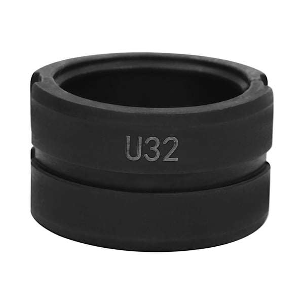 Putkipuristusleuat - U-tyyppi - Sarja 16/20/25/32 mm - PEX/PB-putkille - Cr45-teräs - Lämpökäsitelty - Musta