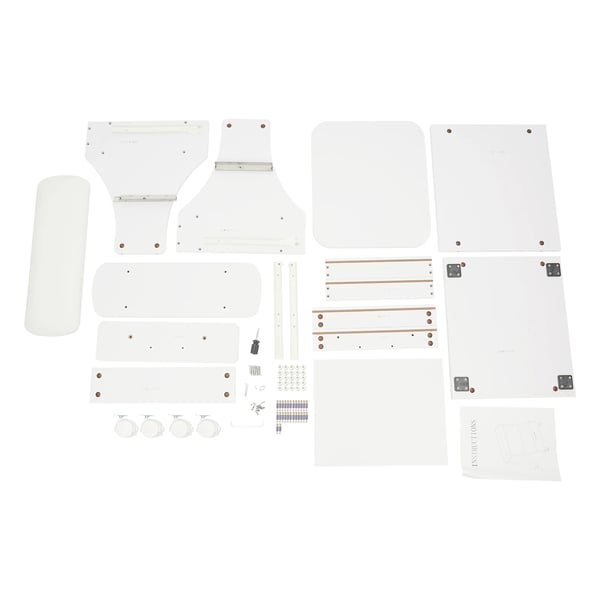Fodbadsvogn - 3-etagers manicure pedicure rullevogn - 4 drejehjul med bremse - 50 kg bæreevne - MDF & PVC-læder - Fritstående - Montering kræves
