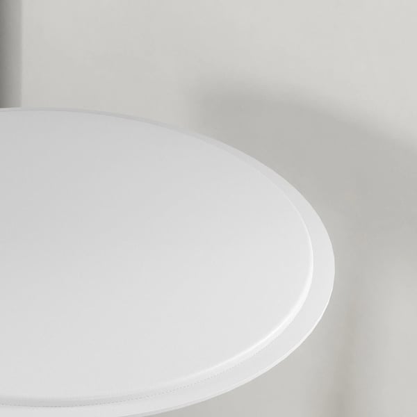 Barbord - Höj- och sänkbart bord - Svängbar 360° - Rund Ø63 cm Bordsskiva - Höjd 67–93 cm - Metallstativ - Vit