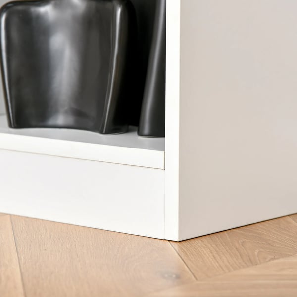 Bokhylla - Hyllsystem med 8 fack - 97,5×30×100 cm - Modern minimalistisk - Träbaserade paneler - Vit