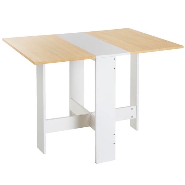 Matbord - Klaffbord - Med Klaffskivor - Rektangulärt - 4 Personer - 103×76×73,5 cm - Platsbesparande - Vit
