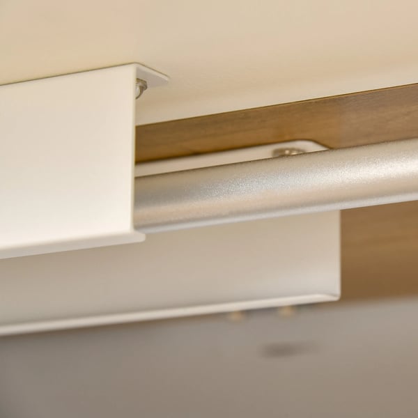 Skrivbord - Elektriskt höj- och sänkbart - 140×70 cm - 72–116 cm höjd - 4 minnesknappar - Rektangulärt - Vit