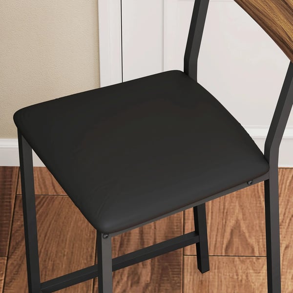 Barmöbel - Barbord - Fällbara sidor - Med förvaring - Trä - Rektangulär - Mått 140×40×116 cm - För 2 personer - Chokladbrun