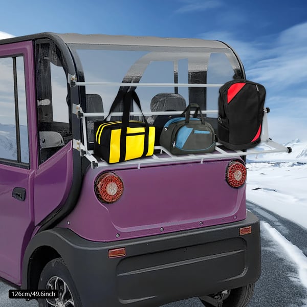 Bil bagagerumsorganizer - Metalhylde 120 cm - Bagageholder - Bagagerumsopbevaring - Direkte udskiftning - Sølv