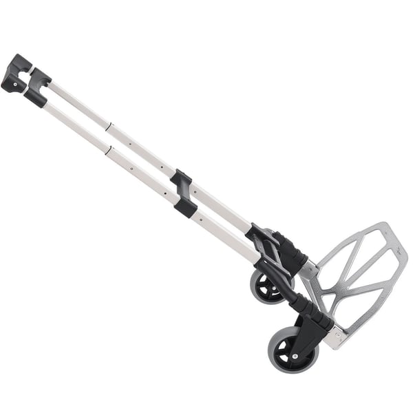 Säckkärra - Hopfällbar i aluminium - 70 kg lastkapacitet - 2 hjul - Teleskophandtag - 41x38,5x100 cm - Grå