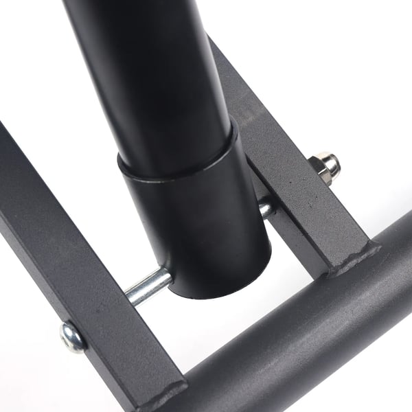 Ergonomisk Knæstol - Sammenklappelig Kontorstol - Justerbar Højde 50–60 cm - Polstret Støtte - Stålramme - Hjul - Bredde 46 cm - Sort