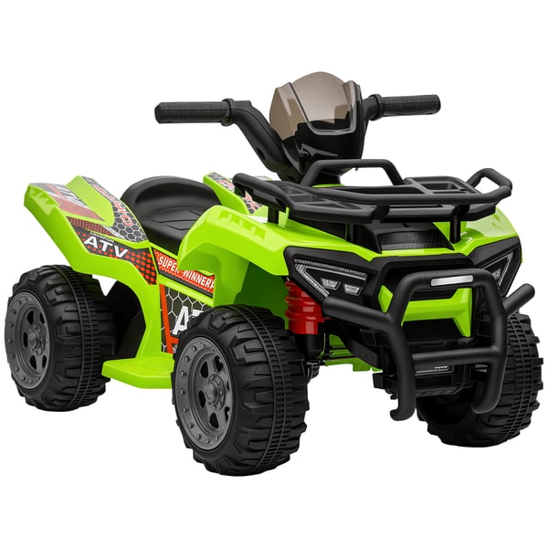 El-fyrhjuling för barn - Åkleksak - 6V batteri - Hastighet 2 km/h - 70×42×45 cm - Från 18 månader - Grön