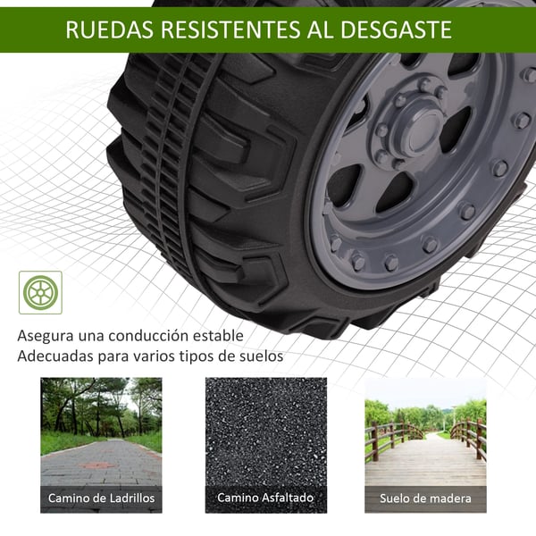 El-fyrhjuling för barn - Åkleksak - 6V batteri - Hastighet 2 km/h - 70×42×45 cm - Från 18 månader - Grön