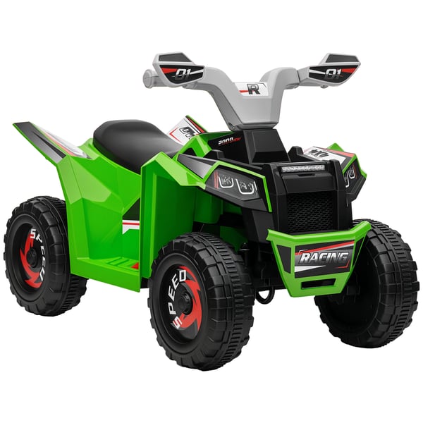 Barnquad - El-fyrhjuling - 6V batteri - 18–36 mån - Fram/bak - 2,5 km/h - 70×41,5×48,5 cm - Grön