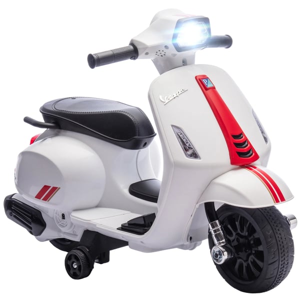 Barn Elmotorcykel - Åkleksak 6V - Stödhjul 17,5 cm - Hastighet 2,5 km/h - Strålkastare & Tuta - 2–6 år - 71×37×52 cm - Röd