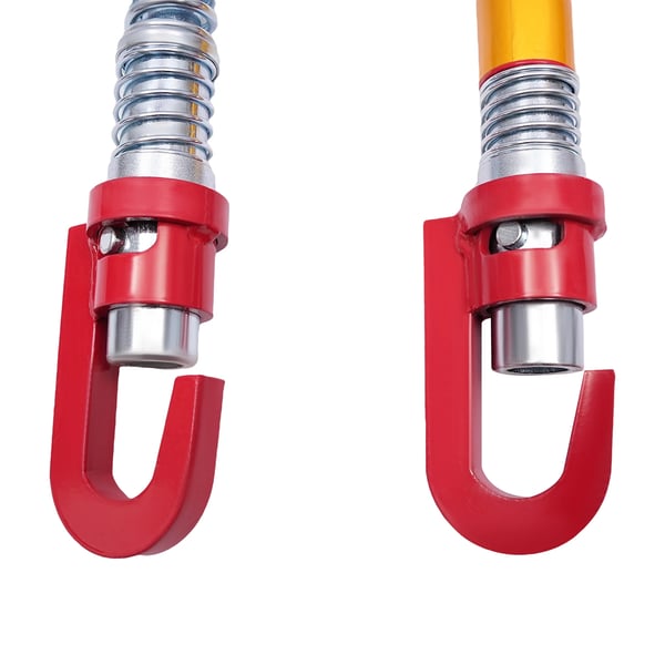 Trækstang - Bugserstang - Stål - Kapacitet 8 t (8000 kg) - Længde 187 cm - Til Personbil, SUV, Let Lastbil - Rød