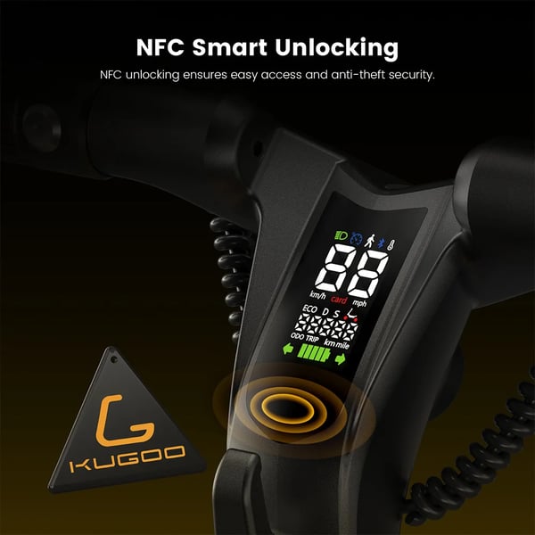 M3 Pro - Sähköpotkulauta / E-scooter - 600W Moottori - 13Ah 48V Akun - 25,4 cm Ilmakumirenkaat - Toimintamatka jopa 64 km - IP54 - Keltainen