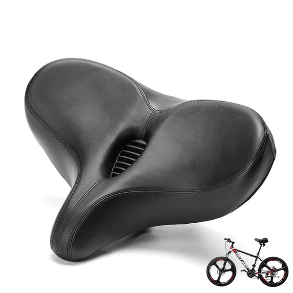 Cykelsadel - MTB-sadel - Extra Bred - Tjock Vaddering - Andningsbar - Extra Komfort