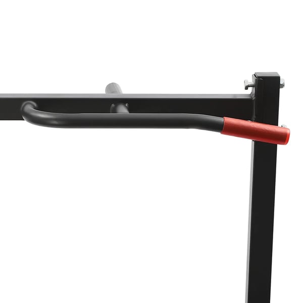 Power Tower - Dipstation og Pull Up-stang - Højdejusterbar 175–230 cm - Max 200 kg - Kulstofstål - Størrelse 116×133 cm - Sort