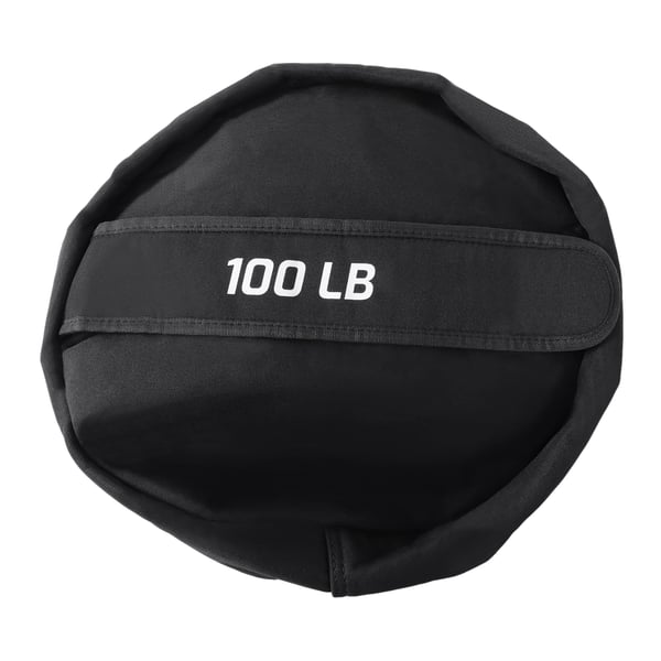 Træningssæk - Sandbag vægtpose - Justerbar vægt 30–45 kg - Slidstærk polyester - 40×40×20 cm - Uden sand - Sort