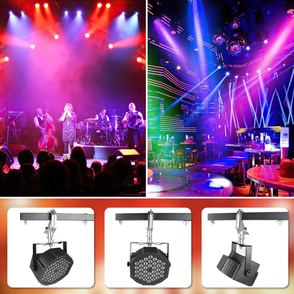 Scenelyskroge 5-pak - Truss Clamp Light Hook - Justerbart Aluminium - Enkelt Klemmebeslag - Til PAR og Beam - Robust - Bærbar