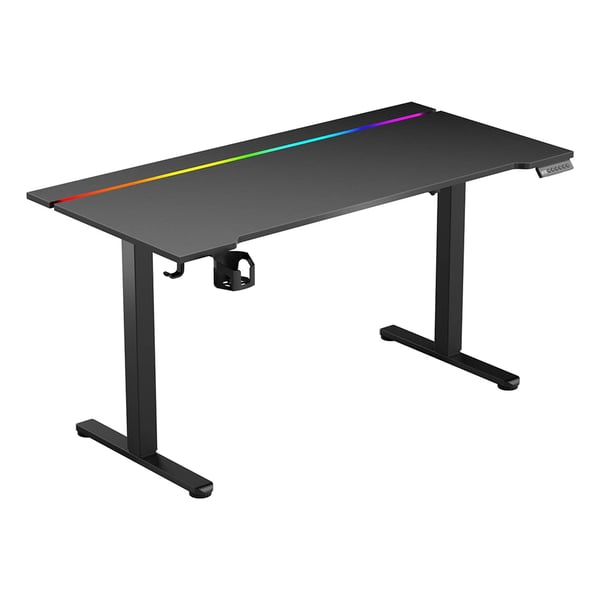 Elektrisk hæve-sænkebord - JSD5-A1-02 - Enkeltmotor - 72–118 cm - 20 mm/s - 70 kg - 6-knaps hukommelse - ≤55 dB - Sort