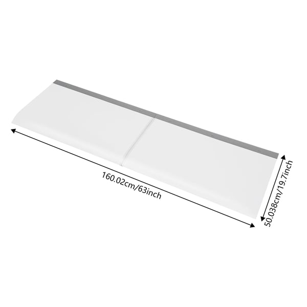 Oven ja ikkunan katos sade-/roiskesuoja - Katos/Markiisi - 160x50 cm - PET - 3,5 mm paksuus - Kestää −30–70 °C - Läpinäkyvä