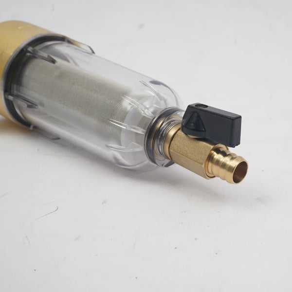 Veden esisuodatin - Päävesilinja/Koko talo - Messinkirunko - 304 Ruostumaton teräsverkko 40–90 µm - G1/2 (20 mm) Liitäntä - 0,1–0,8 MPa - 5–45°C