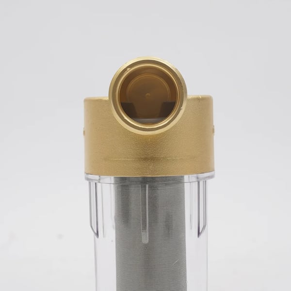 Veden esisuodatin - Päävesilinja/Koko talo - Messinkirunko - 304 Ruostumaton teräsverkko 40–90 µm - G1/2 (20 mm) Liitäntä - 0,1–0,8 MPa - 5–45°C