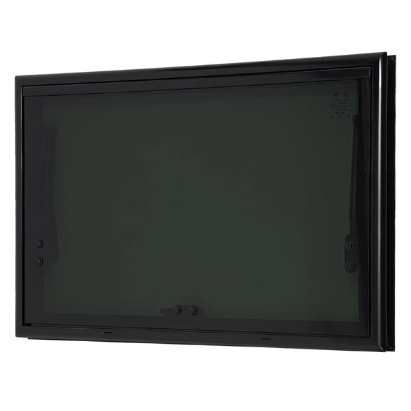 Vindue til autocamper/campingvogn - Ydervindue - 50x30 cm - Hærdet glas - Sandwichmontering - Åbning 85° - 18% lys - Vægtykkelse 30–40 mm - Blå