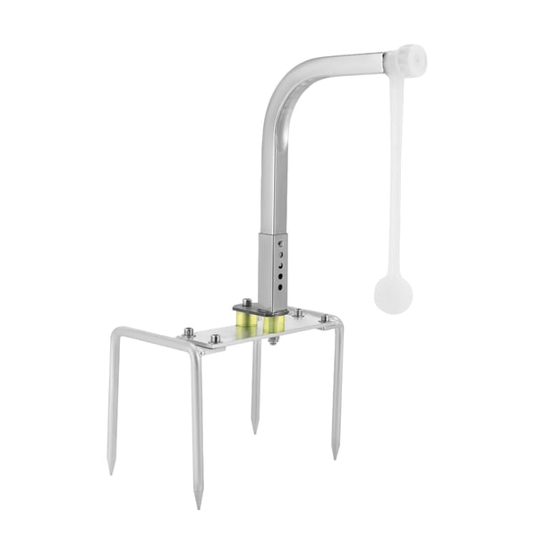 Golf-svingin harjoituslaite - Traineri - Automaattinen 360° pallonpalautus - Korkeus 44–49 cm, 5 tasoa - 24,5×16×49 cm - Hopea