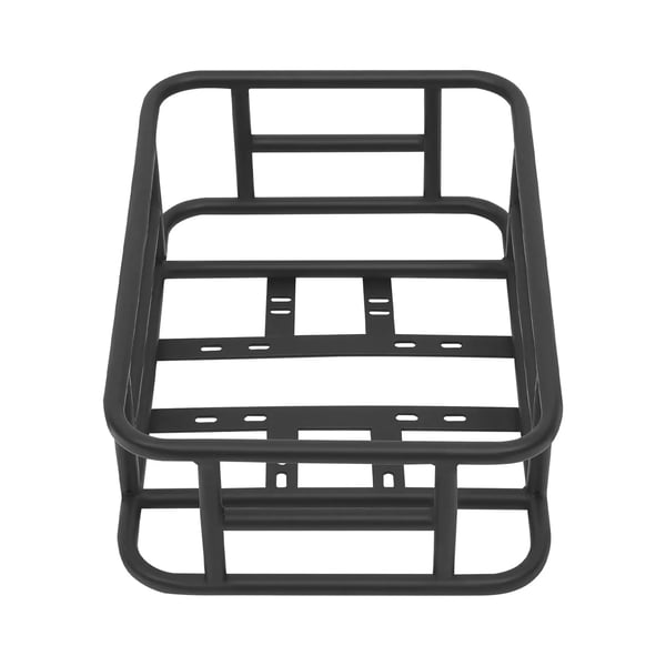 Cykelkurv bag - Kurv til bagagebærer - Stor kapacitet - Robust jern - Stabilt design - Nem montering - Sort