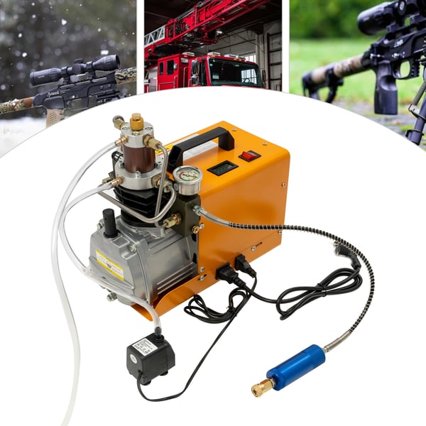 PCP korkeapainekompressori - Sähköinen ilmapumppu - 300 bar - 220V EU-pistoke - 100 L/min - 2800 rpm - <4 L säiliöille