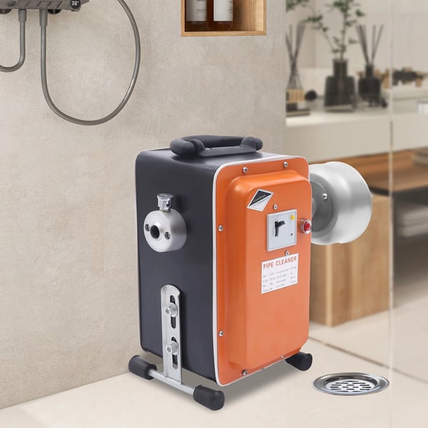 Afløbsrenser - GQ-180 Rør- og afløbsrensemaskine - 750 W Ren Kobbermotor - 230–240 V - Sæt - Orange
