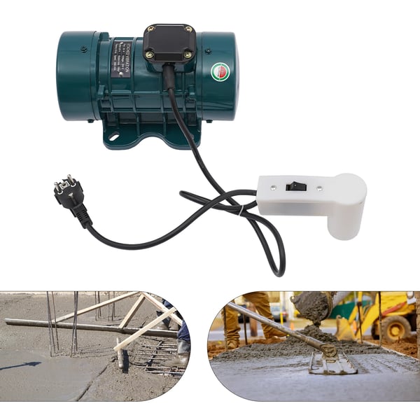 Elektrisk vibrationsmotor - Børsteløs - 250 W - 50 Hz - Til vibrationsbord, hegn, broer, havne