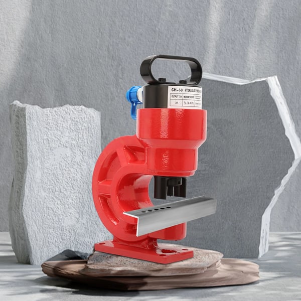 Hydraulisk hulstanser - Stanseværktøj 31 t / 310 kN - Halsdybde 95 mm - CR45 stål - Til CP-700/CP-700-2A/CP-800/DYB-63A/ZCB-700A - Rød