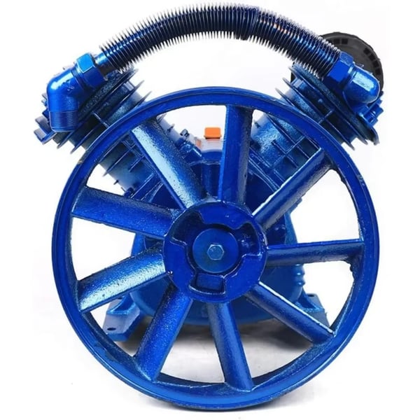 Kompressorin pumppupää - V-tyyppi - Kaksisylinterinen - 850 rpm - 4 kW - Sininen