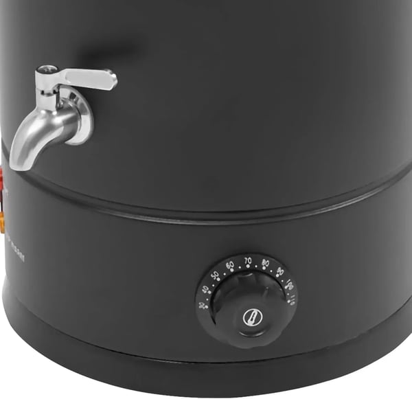 Vokssmelter til lys - Elektrisk vokskedel 12 L - Effekt 1800 W - Temperatur 30–110 °C - SUS304 rustfrit stål - Spænding 220–240 V - Sort