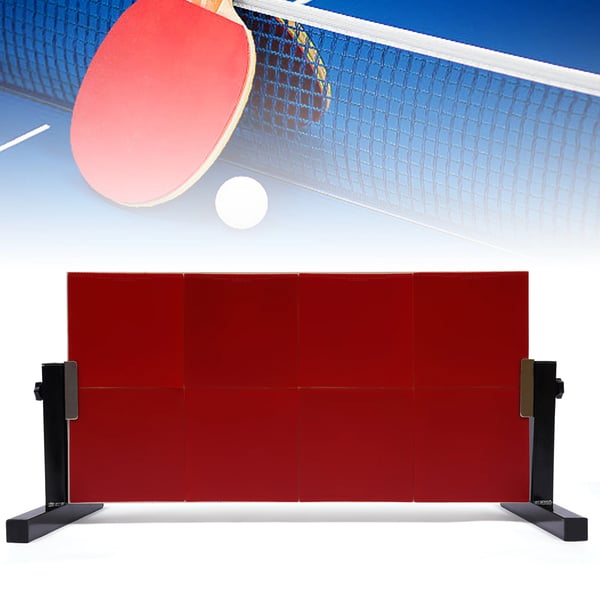 Pöytätennis/Pingis Palautuslauta - Pysty Rebound-levy - 66 x 33 cm - Yksinharjoitteluun - Harjoitusväline - Punainen