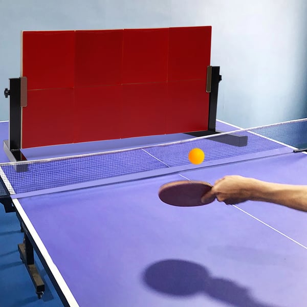 Pöytätennis/Pingis Palautuslauta - Pysty Rebound-levy - 66 x 33 cm - Yksinharjoitteluun - Harjoitusväline - Punainen