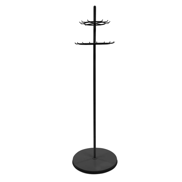 Frakke- og hattestativ - Gulvstående display - Højde 168 cm - Metal - Til tøjbutik - Opbevaring