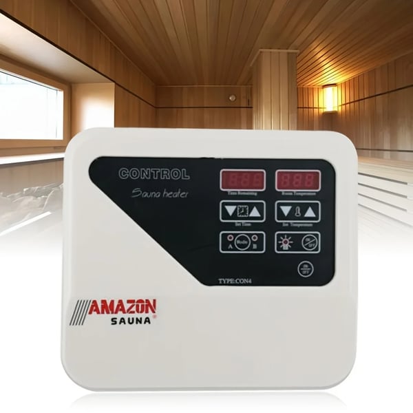 Sauna Kontrolenhed - Digital Controller - Effekt 3–9 kW, 380–415 V - Display - Hukommelsesfunktion - CE - Til sauna, spa, fitness