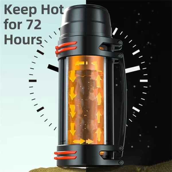 Termoflaske - Vakuumisoleret Drikkeflaske - Rustfrit Stål - Kapacitet under 50 ml - Mini - Sort