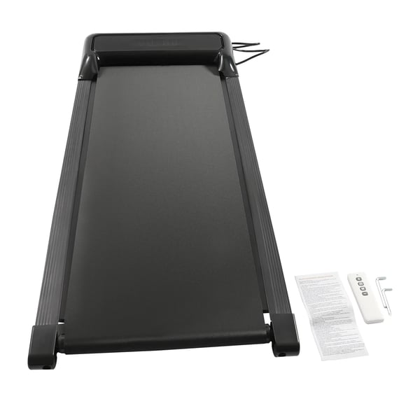 Walking Pad Juoksumatto - Pöydänalainen Kävelymatto - 2,25 HP Moottori - LED-näyttö - Kaukosäädin - Hiljainen - Taitettava - Musta