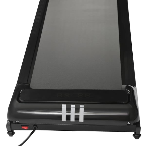 Walking Pad Løbebånd - Skrivebords-gåbånd - 2,25 HP Motor - LED-display - Fjernbetjening - Støjsvag - Sammenklappelig - Sort