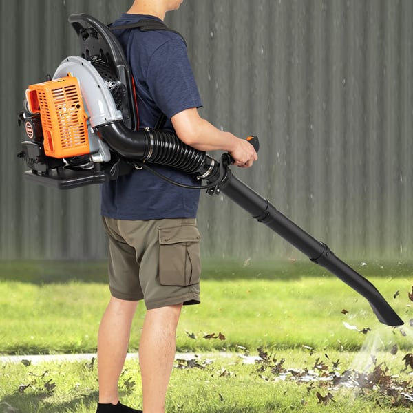 Rygsæk løvblæser - Benzindrevet 2-takt 63 cc - 2,7 kW - 6800 o/min - Professionel