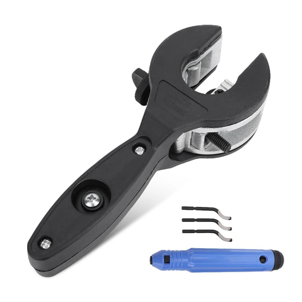 Rørskærer - Skraldefunktion - Ø 0,64–2,22 cm - Til PVC, Kobber, Jern, Galvaniserede Rør, Plastslanger - Sort