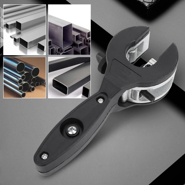 Rørskærer - Skraldefunktion - Ø 0,64–2,22 cm - Til PVC, Kobber, Jern, Galvaniserede Rør, Plastslanger - Sort