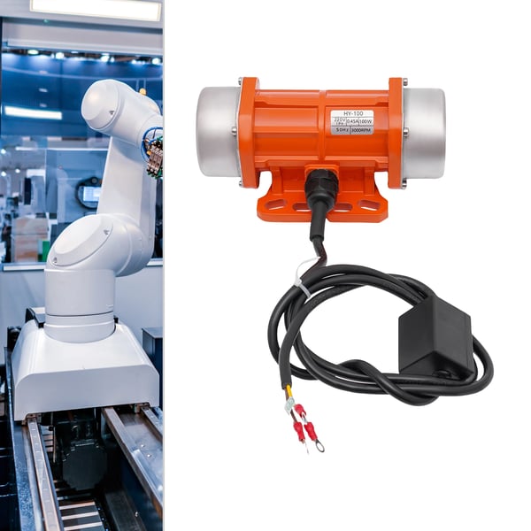 Vibrationsmotor - Pt100/2s-18 - Asynkron 1-faset - 100 W - 220 V AC - 3000 omdr./min - IE1 - Orange